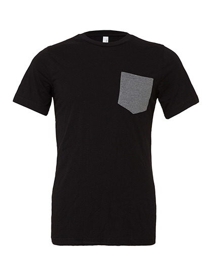 Premium Pocket T-Shirt Man – Black / Deep Heather Premium Pocket T-Shirt Man - Black / Deep Heather