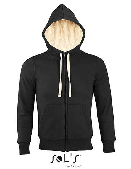 Premium Zipped Jacket Sherpa Woman - Black