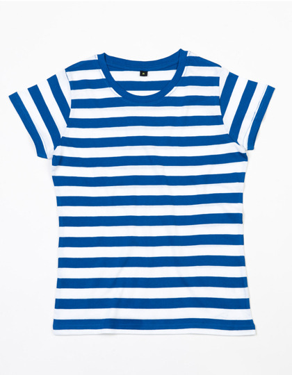 Premium T-Shirt Stripes Woman – Blue / White Premium T-Shirt Stripes Woman - Blue / White