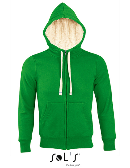 Premium Zipped Jacket Sherpa Woman - Bud Green