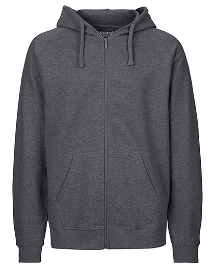 Zip-Hoodie Organic 100% Bio-Baumwolle Man - Dark Heather