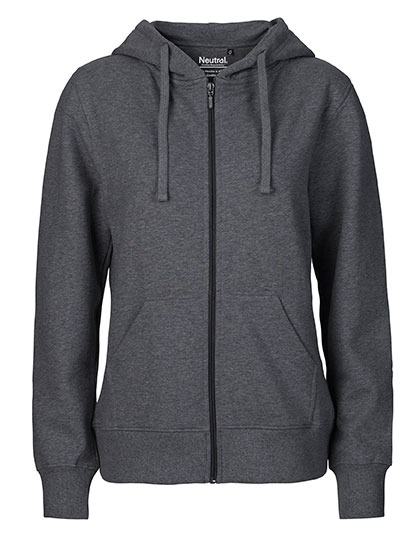 Zip-Hoodie Organic 100% Bio-Baumwolle Woman - Dark Heather