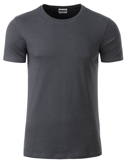 Basic T Organic 100% Bio-Baumwolle Man – Graphite Basic T Organic 100% Bio-Baumwolle Man - Graphite