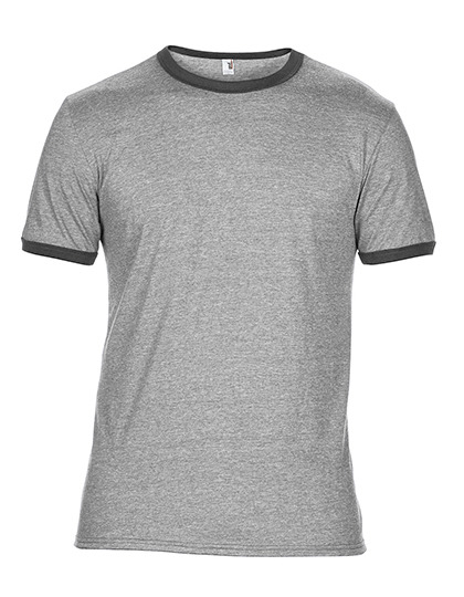 Premium Ringer T-Shirt Man – Heather Grey / Dark Grey Premium Ringer T-Shirt Man - Heather Grey / Dark Grey