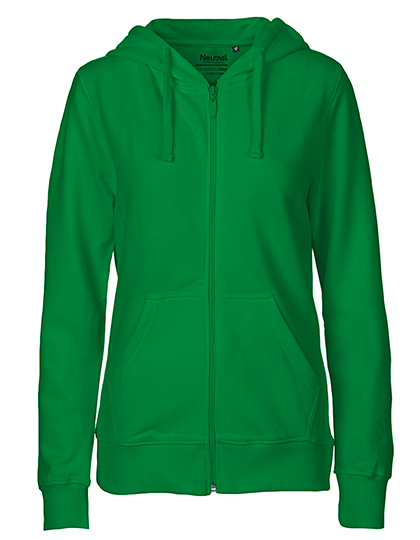 Zip-Hoodie Organic 100% Bio-Baumwolle Woman - Green