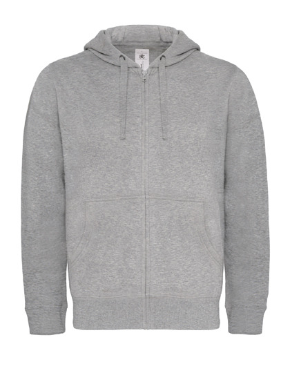 Basic Zip-Hoodie Man - Heather Grey
