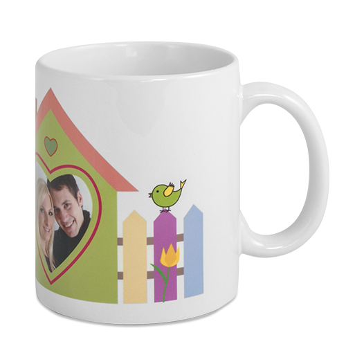 Kaffeetasse, weiß matt