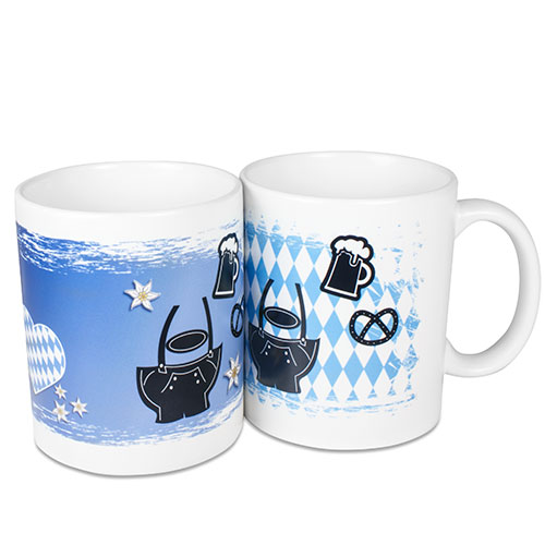Kaffeetasse, weiß glänzend