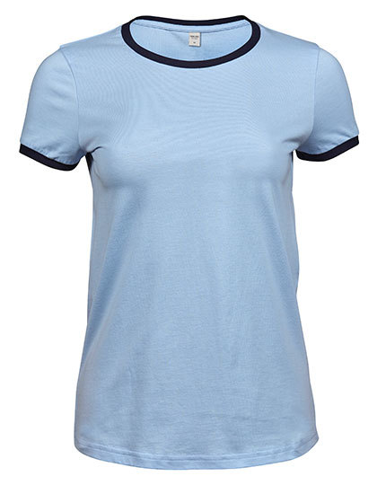 Premium T-Shirt Ringer Woman – Light Blue / Blue Premium T-Shirt Ringer Woman - Light Blue / Blue