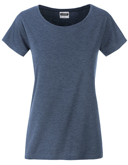 Basic T Organic 100% Bio-Baumwolle Woman – Light Denim Melange Basic T Organic 100% Bio-Baumwolle Woman - Light Denim Melange