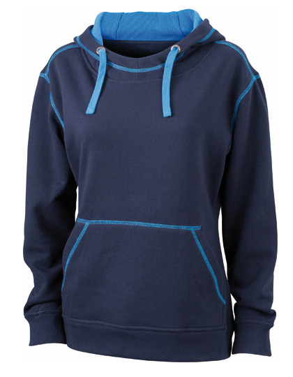 Premium Lifestyle Hoodie Woman - Navy-Cobalt
