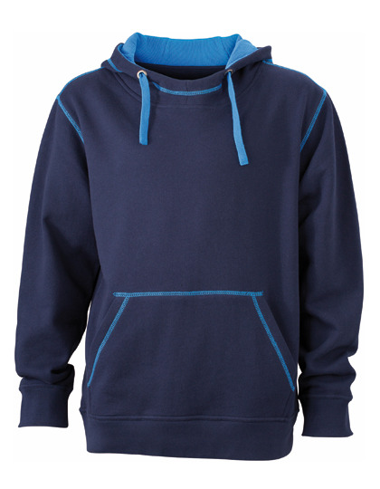 Premium Lifestyle Hoodie Man - Navy-Cobalt