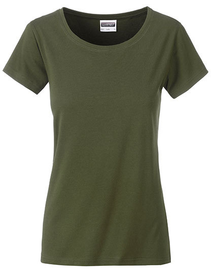 Basic T Organic 100% Bio-Baumwolle Woman – Olive Basic T Organic 100% Bio-Baumwolle Woman - Olive