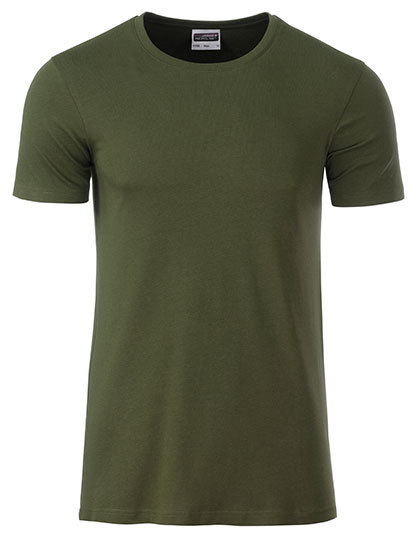 Basic T Organic 100% Bio-Baumwolle Man – Olive Basic T Organic 100% Bio-Baumwolle Man - Olive