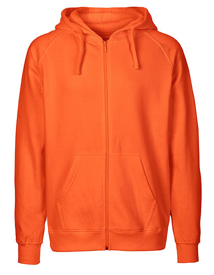 Zip-Hoodie Organic 100% Bio-Baumwolle Man - Orange