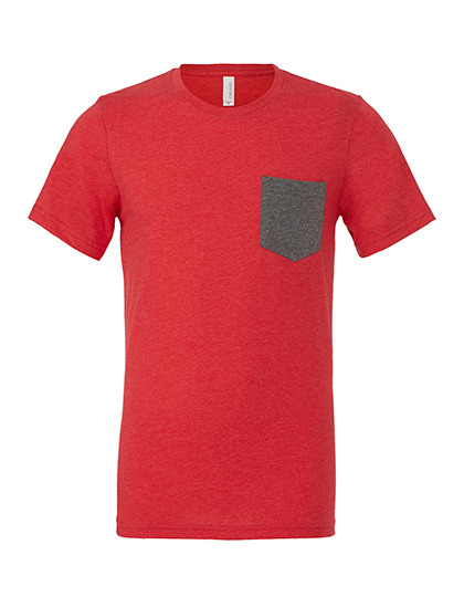 Premium Pocket T-Shirt Man – Heather Red / Deep Heather Premium Pocket T-Shirt Man - Heather Red / Deep Heather