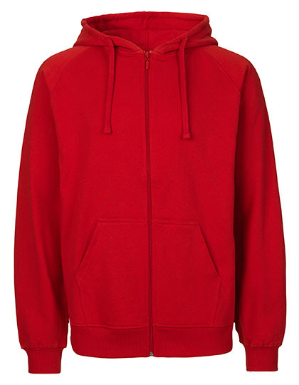 Zip-Hoodie Organic 100% Bio-Baumwolle Man - Red
