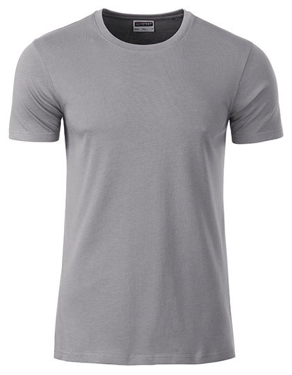 Basic T Organic 100% Bio-Baumwolle Man – Steel Grey Basic T Organic 100% Bio-Baumwolle Man - Steel Grey