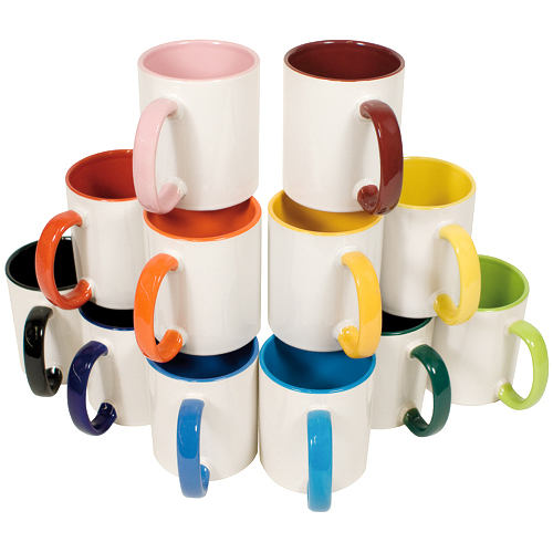 Kaffeetasse, innen farbig