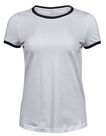 Premium T-Shirt Ringer Woman – White / Black Premium T-Shirt Ringer Woman - White / Black