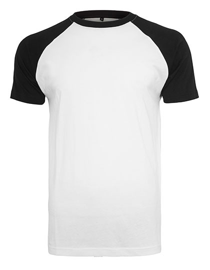 Premium T-Shirt Raglan Man – White / Black Premium T-Shirt Raglan Man - White / Black