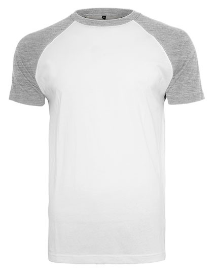 Premium T-Shirt Raglan Man – White / Heather Grey Premium T-Shirt Raglan Man - White / Heather Grey