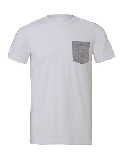 Premium Pocket T-Shirt Man – White / Athletic Heather Premium Pocket T-Shirt Man - White / Athletic Heather