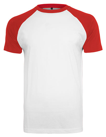 Premium T-Shirt Raglan Man – White / Red Premium T-Shirt Raglan Man - White / Red