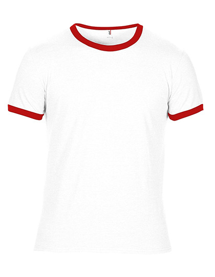 Premium Ringer T-Shirt Man – White / Red Premium Ringer T-Shirt Man - White / Red