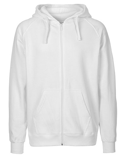 Zip-Hoodie Organic 100% Bio-Baumwolle Man - White