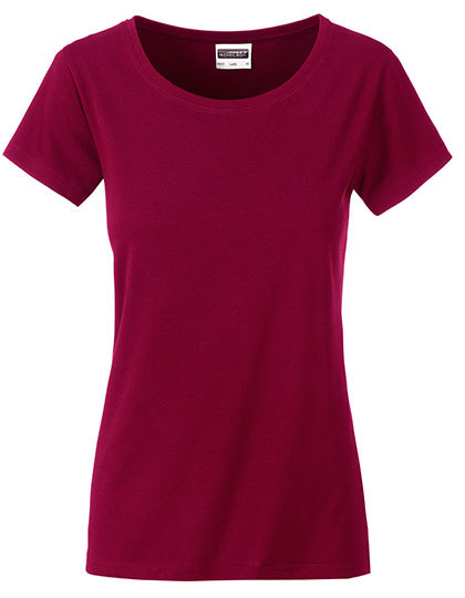 Basic T Organic 100% Bio-Baumwolle Woman – Wine Basic T Organic 100% Bio-Baumwolle Woman - Wine