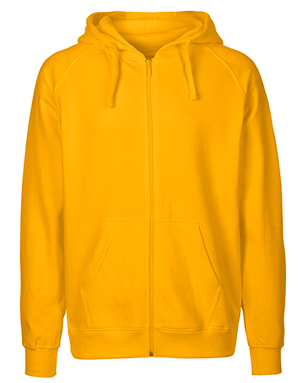 Zip-Hoodie Organic 100% Bio-Baumwolle Man - Yellow