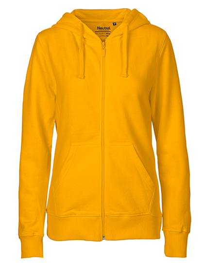 Zip-Hoodie Organic 100% Bio-Baumwolle Woman - Yellow