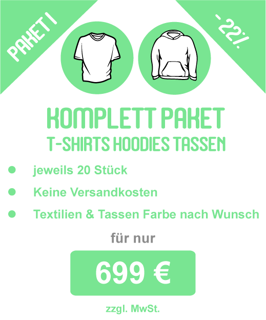 Komplett-Paket jeweils 20 Artikel