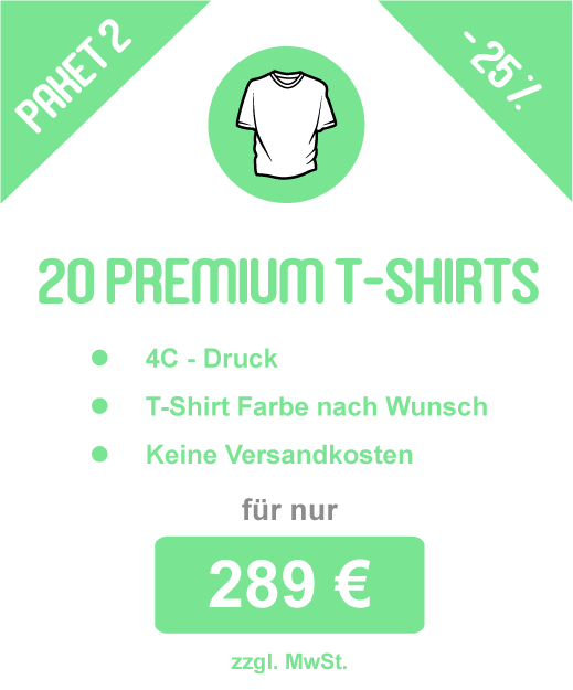 Sparpaket: 20 Basic Hoodies inkl. Druck für 429 €